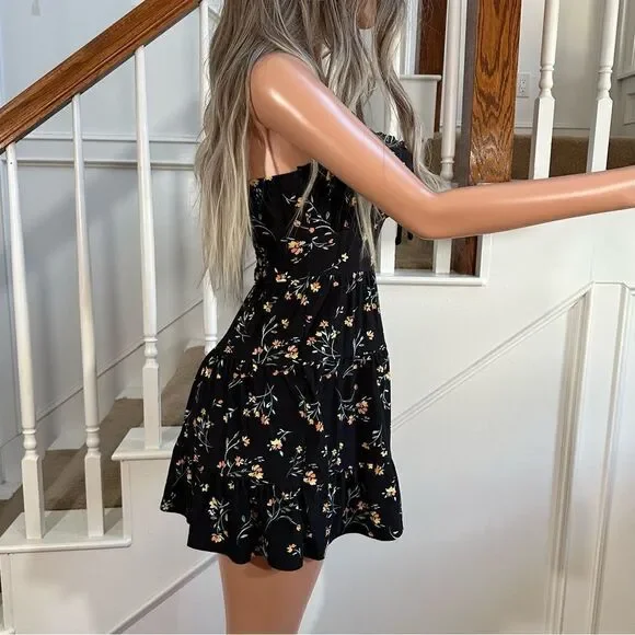 Black floral summer dress - Picture 7 of 10